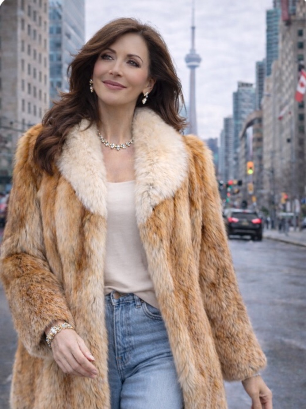 Luxurious Fox Fur Coat